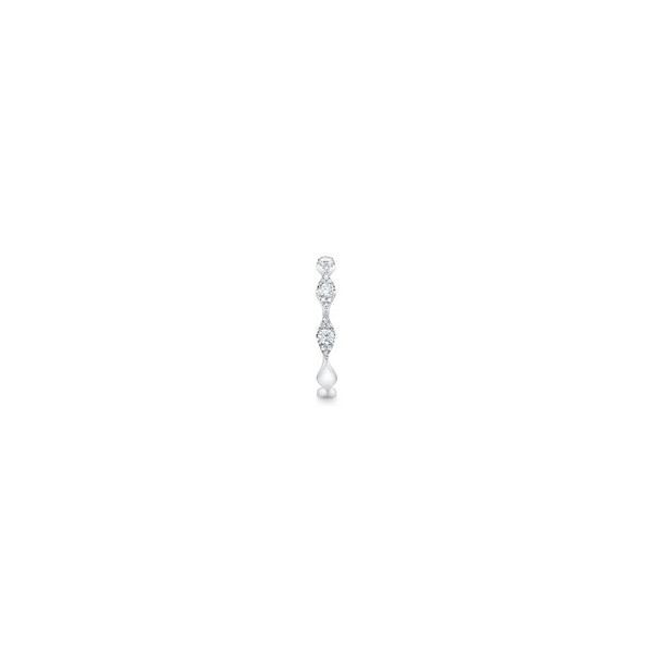 14K White Gold Diamond Band Image 2 Gray's Jewelers Bespoke Saint James, NY