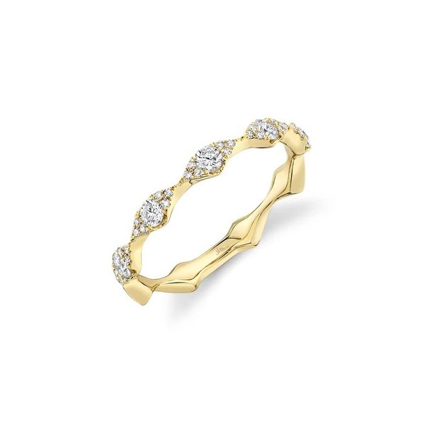 14K Yellow Gold Diamond Band Gray's Jewelers Bespoke Saint James, NY