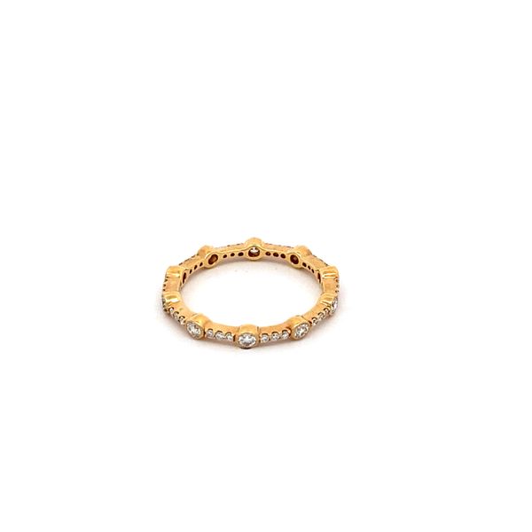 14K Yellow Gold Diamond Eternity Band Gray's Jewelers Bespoke Saint James, NY