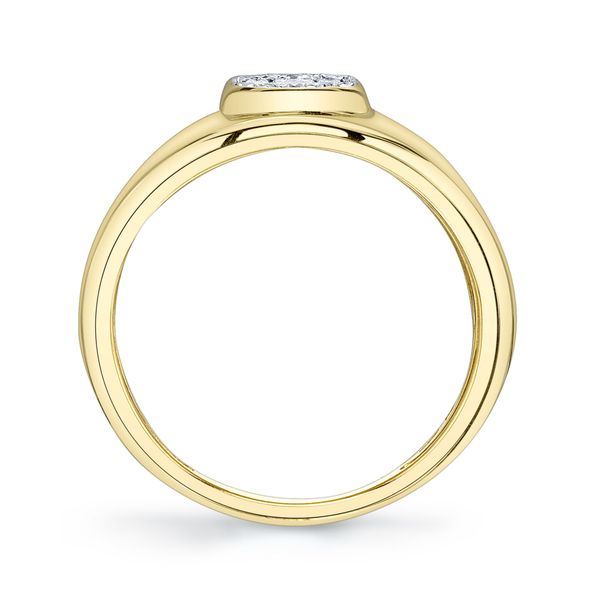 14K Yellow Gold Diamond Baguette Ring Image 3 Gray's Jewelers Bespoke Saint James, NY