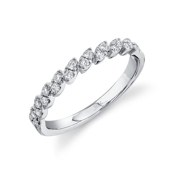 14K White Gold Diamond Band Gray's Jewelers Bespoke Saint James, NY