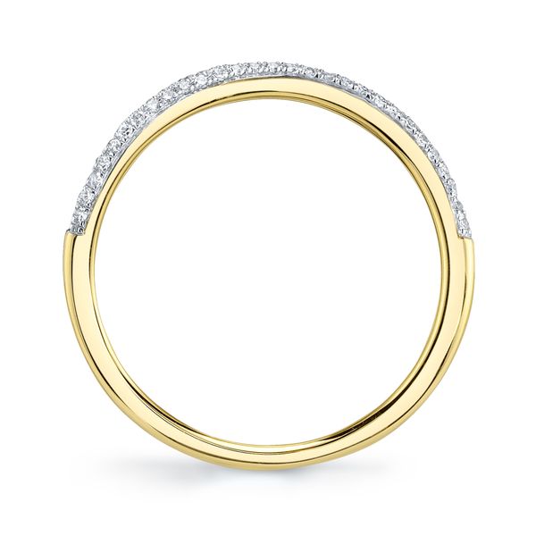 14K Yellow Gold Diamond Pave Ring Image 2 Gray's Jewelers Bespoke Saint James, NY