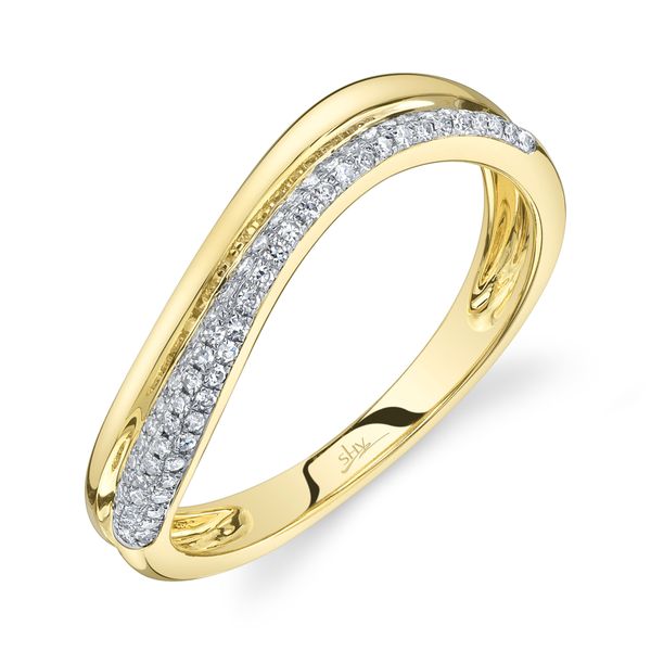 14K Yellow Gold Diamond Pave Ring Gray's Jewelers Bespoke Saint James, NY
