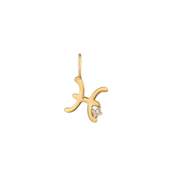 PISCES | Zodiac Charm With Diamond Gray's Jewelers Bespoke Saint James, NY
