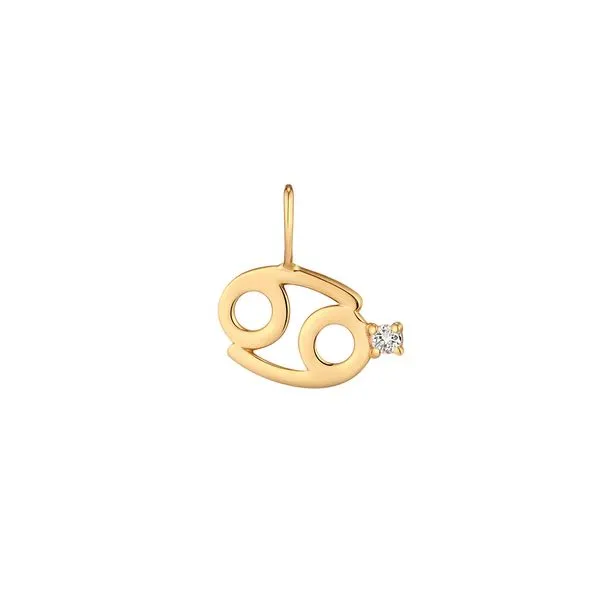 CANCER | Zodiac Charm With Diamond Gray's Jewelers Bespoke Saint James, NY
