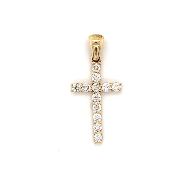 Diamond Cross Charm Gray's Jewelers Bespoke Saint James, NY