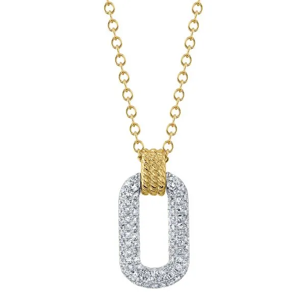 14K YELLOW GOLD DIAMOND NECKLACE Gray's Jewelers Bespoke Saint James, NY