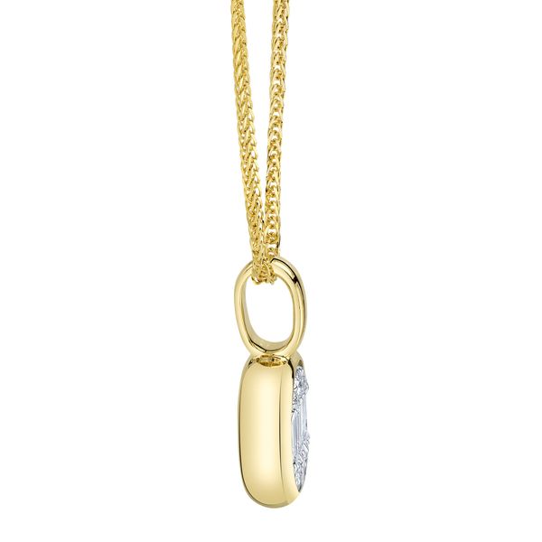 14K Yellow Gold Diamond Baguette Chopin Chain Necklace Image 2 Gray's Jewelers Bespoke Saint James, NY