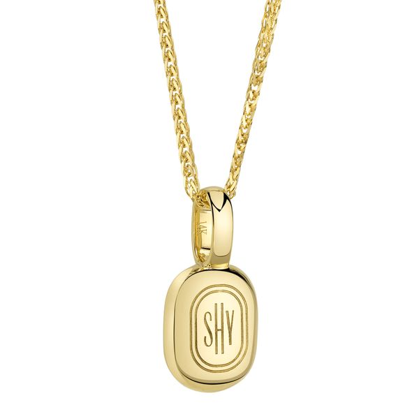 14K Yellow Gold Diamond Baguette Chopin Chain Necklace Image 3 Gray's Jewelers Bespoke Saint James, NY