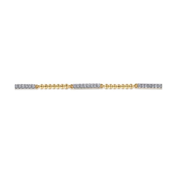 14K Yellow Gold Diamond Tennis Bracelet-Bujukan Image 2 Gray's Jewelers Bespoke Saint James, NY