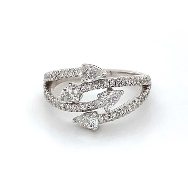 14K White Gold Lab Grown Diamond Fancy Ring Gray's Jewelers Bespoke Saint James, NY