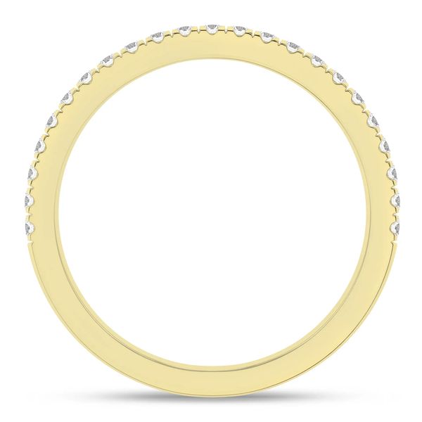 14K Yellow Gold Lab Grown Diamond Band Image 2 Gray's Jewelers Bespoke Saint James, NY