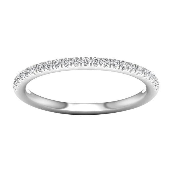 14K White Gold Lab Grown Diamond Band Gray's Jewelers Bespoke Saint James, NY