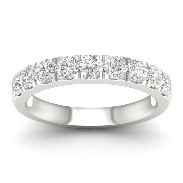 14K White Gold Lab Grown Diamond Band Gray's Jewelers Bespoke Saint James, NY
