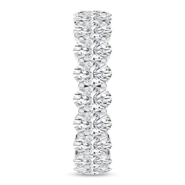 14K White Gold Lab Grown Diamond Eternity Band Image 2 Gray's Jewelers Bespoke Saint James, NY
