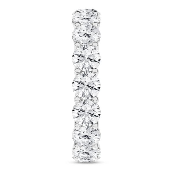 14K White Gold Round Lab Grown Diamond Eternity Band Image 2 Gray's Jewelers Bespoke Saint James, NY