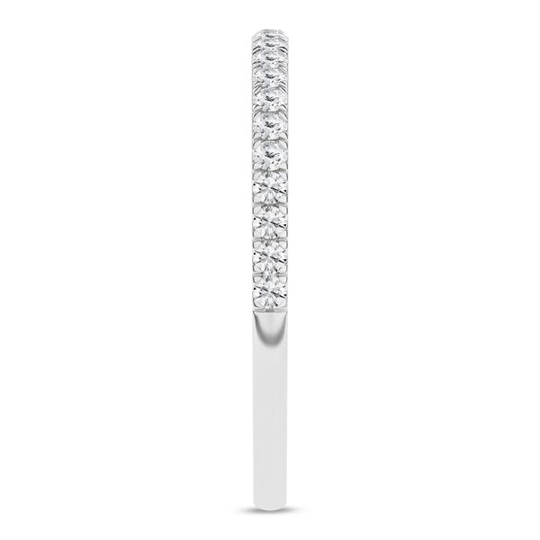 14K White Gold Lab Grown Diamond Wedding Band Image 2 Gray's Jewelers Bespoke Saint James, NY