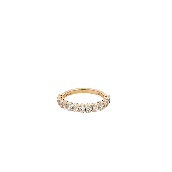 14K Yellow Gold Lab Grown Oval Diamond Band Gray's Jewelers Bespoke Saint James, NY