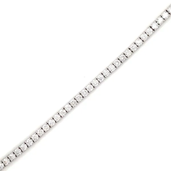14K White Gold Lab Grown Diamond Tennis Bracelet Image 2 Gray's Jewelers Bespoke Saint James, NY