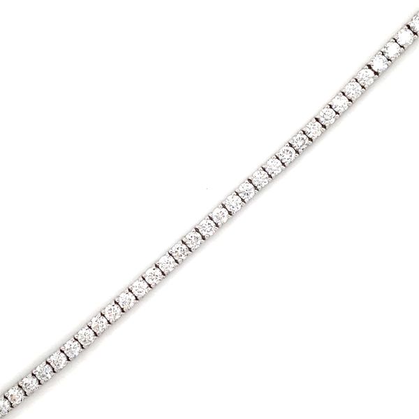 14K White Gold Lab Grown Diamond Tennis Bracelet Image 2 Gray's Jewelers Bespoke Saint James, NY