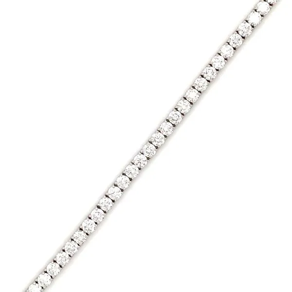 14K White Gold Lab Grown Diamond Tennis Bracelet Image 2 Gray's Jewelers Bespoke Saint James, NY