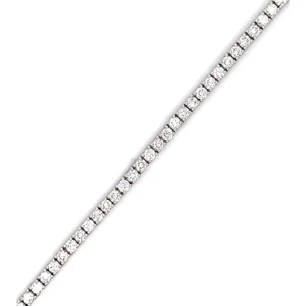 14K White Gold Lab Grown Diamond Tennis Bracelet Gray's Jewelers Bespoke Saint James, NY