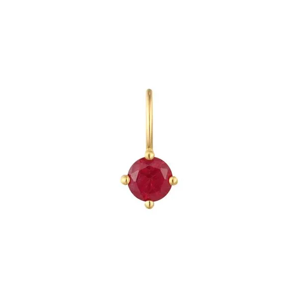 JULY | Ruby Necklace Charm Gray's Jewelers Bespoke Saint James, NY