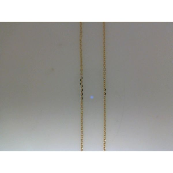 14k Yellow Gold Diamond Cut Cable Chain 1.1mm With Lobster Claw Lock 20