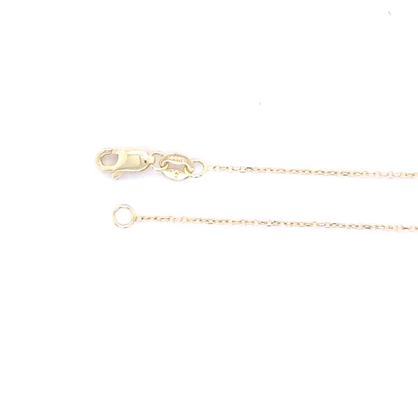 14k Yellow Gold Diamond Cut Cable Chain 0.87mm 16-18