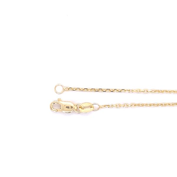 14k Yellow Gold Diamond Cut Cable Chain 18