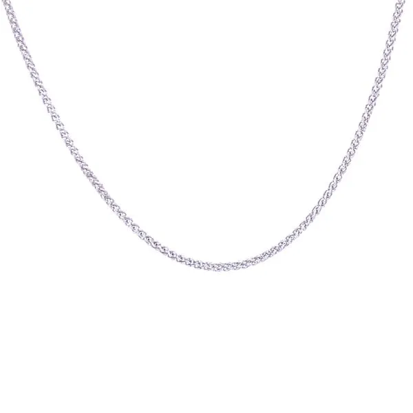 14k White Gold Wheat Chain 16