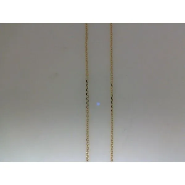 14k Yellow Gold Diamond Cut Cable Chain 1.1mm With Lobster Claw Lock 20