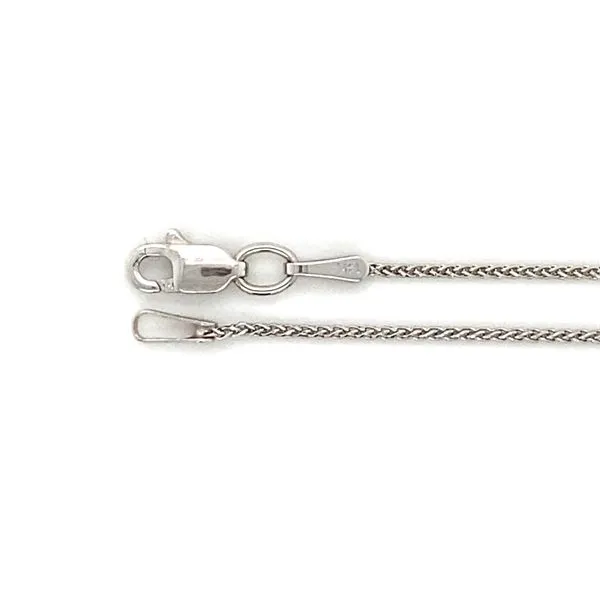 14k White Gold Wheat Chain 16