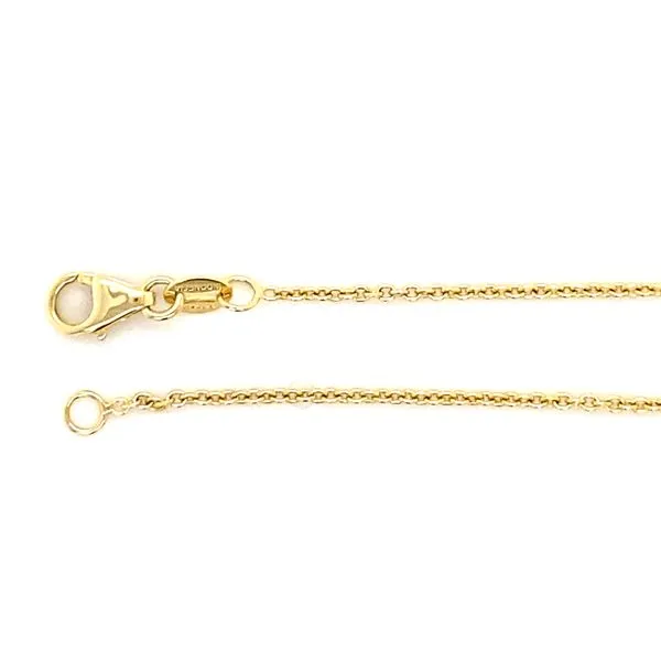 14k Yellow Gold Diamond Cut Cable Chain 20