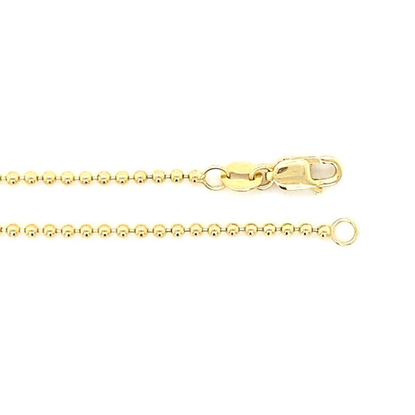 14K Yellow Gold Bead Chain Gray's Jewelers Bespoke Saint James, NY