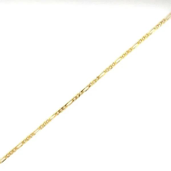 14K Yellow Gold Figaro Chain Gray's Jewelers Bespoke Saint James, NY