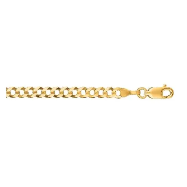 14K Yellow Gold Concaved Cable Chain Gray's Jewelers Bespoke Saint James, NY
