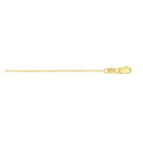 14K Yellow Gold Diamond Cut Cable Chain with Lobster Clasp Gray's Jewelers Bespoke Saint James, NY