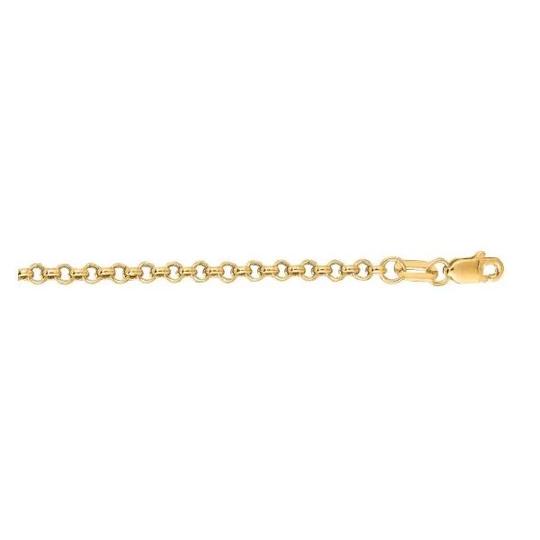 14K Yellow Gold Rolo Chain Gray's Jewelers Bespoke Saint James, NY