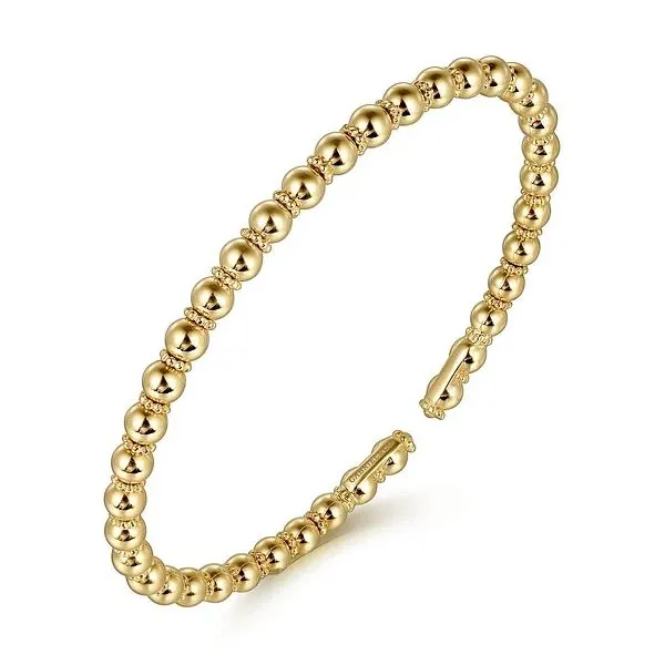 14K Yellow Gold Bujukan Bangle Image 2 Gray's Jewelers Bespoke Saint James, NY