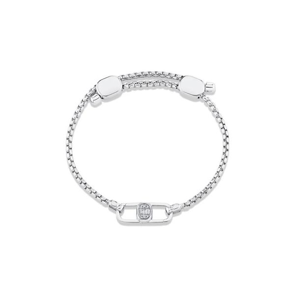 Odyx Bracelet 0.10Ct Diamond Men's Box Chain With Icon Lumeria Lock Gray's Jewelers Bespoke Saint James, NY