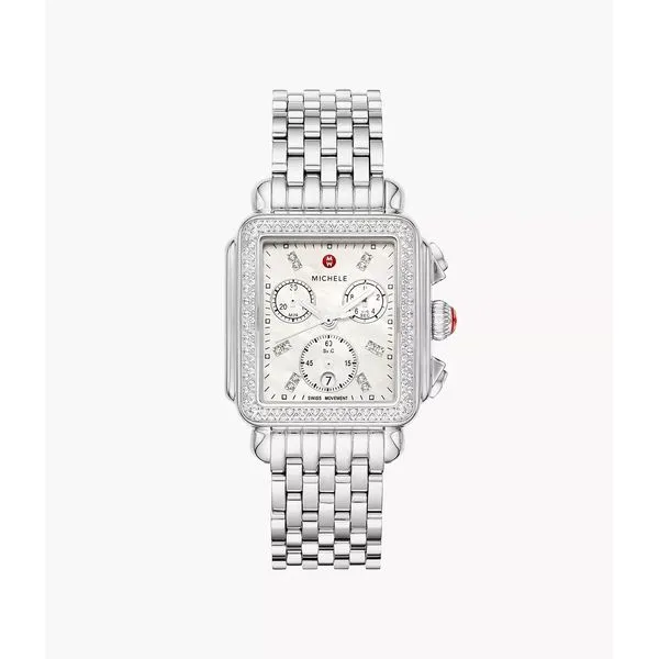 Deco Stainless Diamond Watch Gray's Jewelers Bespoke Saint James, NY