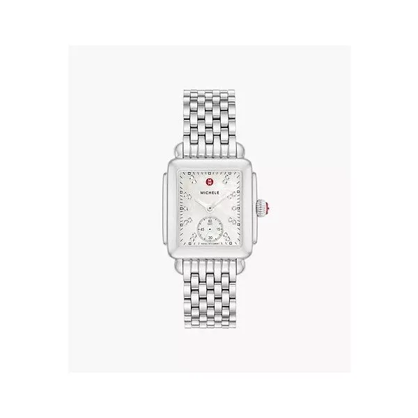 Deco Mid Stainless Diamond Dial Watch Gray's Jewelers Bespoke Saint James, NY