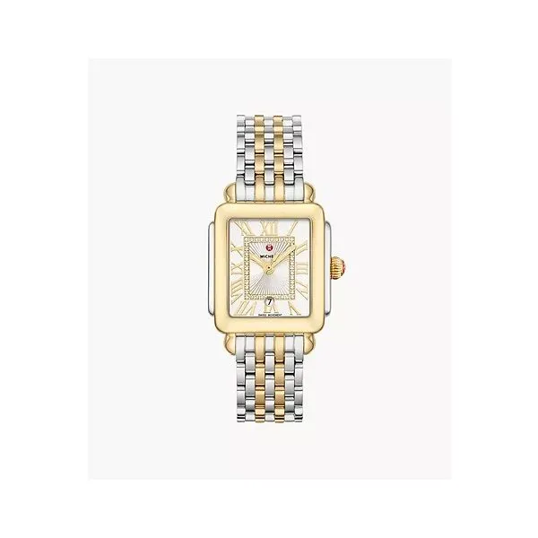 Deco Madison Mid Two-Tone 18K Gold Diamond Dial Watch Gray's Jewelers Bespoke Saint James, NY