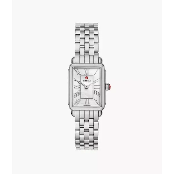 Michele Deco Park Stainless Steel Watch Gray's Jewelers Bespoke Saint James, NY