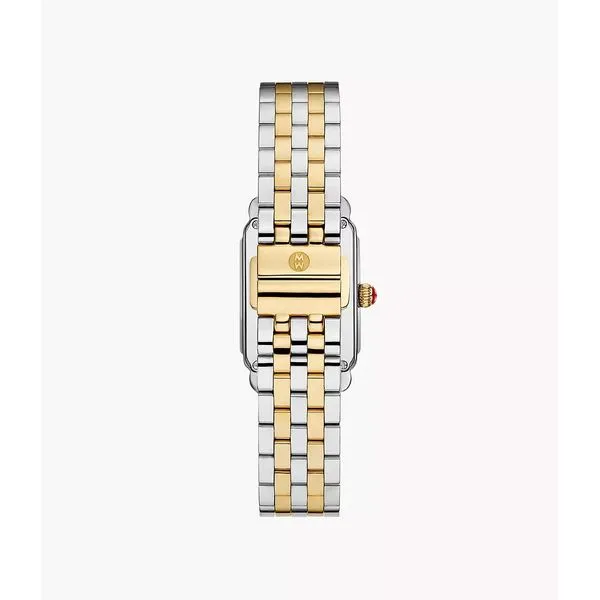 Michele Deco Park Two-Tone 18K Gold Plated Mop Watch Gray's