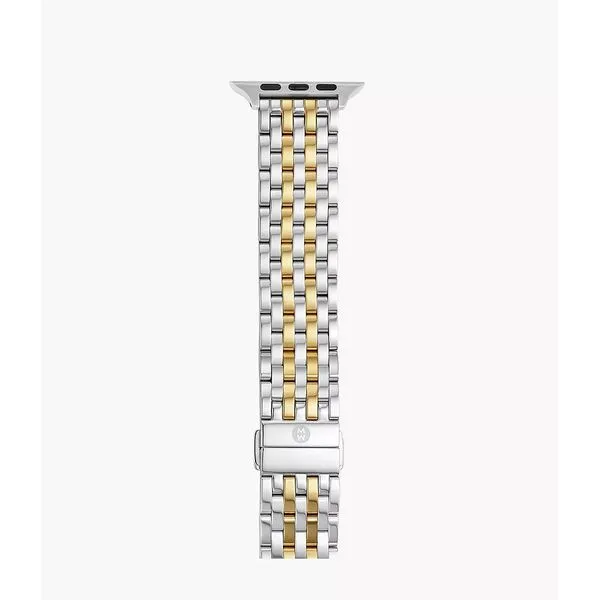 38/40/41mm and 42/44/45/49mm Two-Tone 18K Gold-Plated Bracelet Band for Apple Watch® Gray's Jewelers Bespoke Saint James, NY