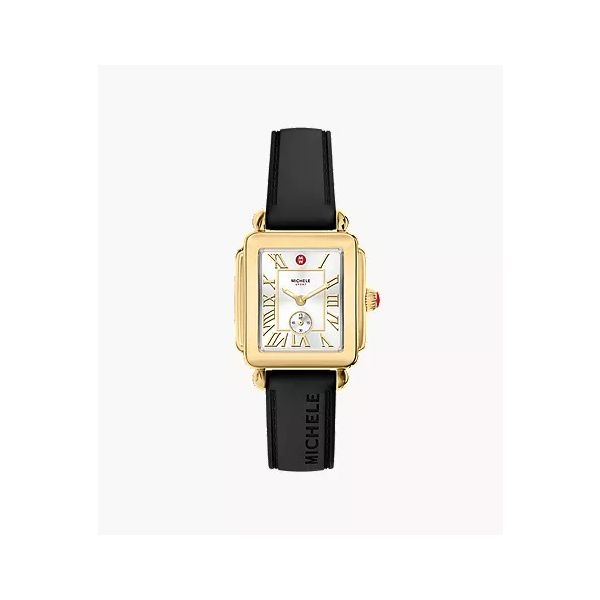 Deco Sport Mid Gold-Tone Black Silicone Watch Gray's Jewelers Bespoke Saint James, NY