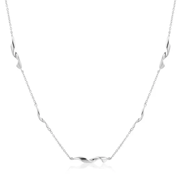 Silver Helix Necklace Gray's Jewelers Bespoke Saint James, NY