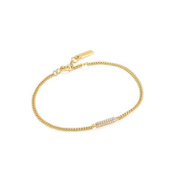 Gold Glam Bar Bracelet Gray's Jewelers Bespoke Saint James, NY